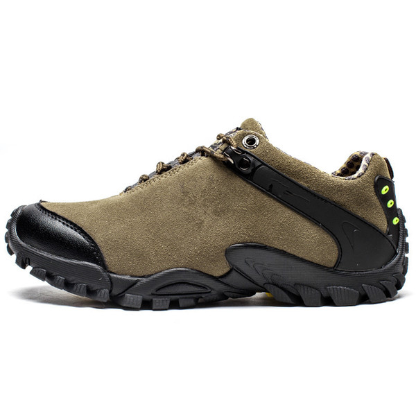 CAMEL Men Outdoor Sports Hiking Shoes Leather Anti-skid Shock Absorption Breathable Comfortable Camping Hiking Trekking foot Sneakers 3A 11