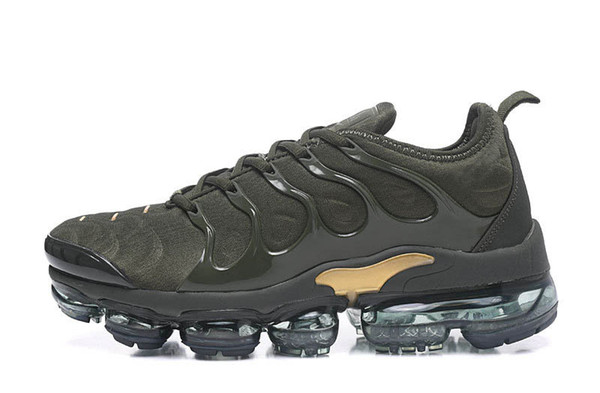 wholesale 2019 NEW TN Plus Olive In Metallic White Silver Colorways Shoes Men Women TN Casual Triple Black airs Shoes 3A 21