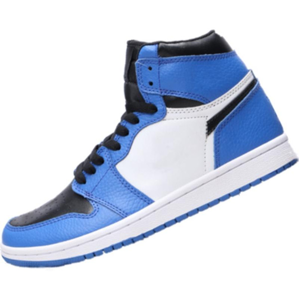 2019 New High Quality 1s Bred Leather Top Casual Basketball Boots Originals Yellow Athletic Shoes OG Bred basketball shoes 3A 16
