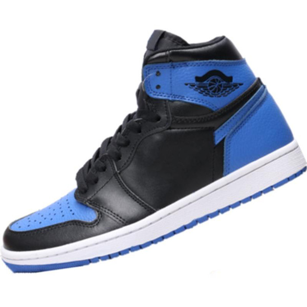 2019 New High Quality 1s Bred Leather Top Casual Basketball Boots Originals Yellow Athletic Shoes OG Bred basketball shoes 3A 07