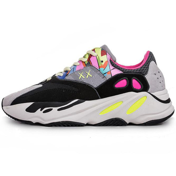 2019 Geode Inertia Wave Runner 700 shoes v2 static 3M sneakers kanye west Black Green white copper stripe off Outdoor sports shoes trainers