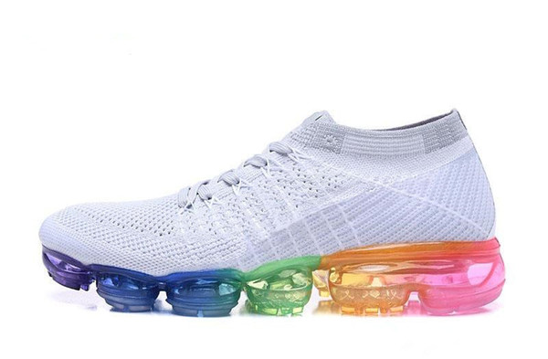 2019 Rainbow Maxes BE TRUE Men Woman Shock Running Shoes For Real Quality Fashion hot sale Casual Sports Sneakers 3A