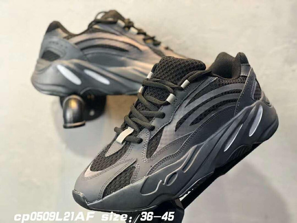 Wave Runner Glow in Dark Reflective line 2019 New Running shoes size 36-45 With bottom and 3M material designer shoes