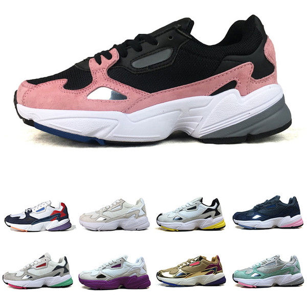2019 New Falcon Asphalt Gold Purple Pink Mens Women Running Shoes for Top quality Man trainers Sliver Chaussure Sports Sneakers Size 36-45