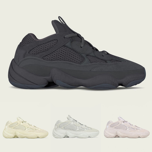 Men Running Shoes 2019 Designer Male Shoes New Salt Kanye West Super Moon Yellow Blush Desert Rat Sport Sneakers