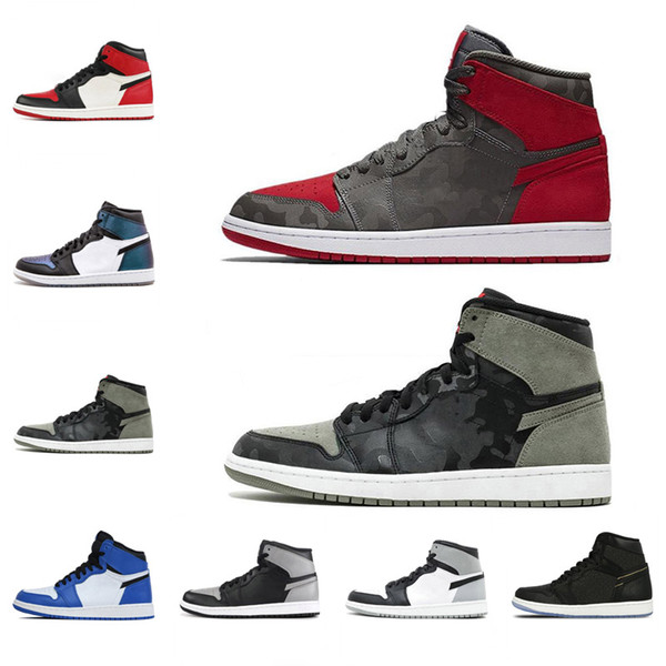 New 1 OG Spider-Man Origin Story Mens Basketball Shoes Best Quality 2019 Chicago Crystal Male Sneakers Sport Shoes US 7-12