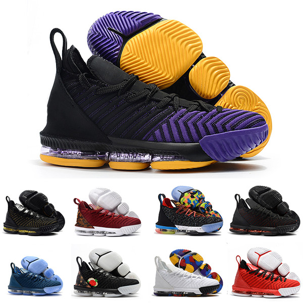 ens lebron Shoes 16 basketball shoes 2019 Fruity Pebbles Gold Black Purple Leopard Red Boys Girls Women youth kids sneakers boots