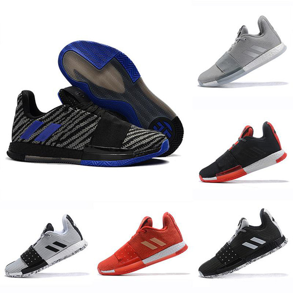 Newst Mens Harden Vol. 3 MVP Basketball Shoe male Weaving Sneakers Men Red Grey Black James Harden 3s Outdoor Trainers Sports Shoes 40-46