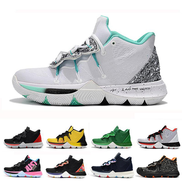 2019 Cheap Kyrie Men 5 Basketball Shoes for Irving 5s Sneakers Sports Mens Shoe Wolf Grey Team Red Outdoor Trainning Basketball Shoes