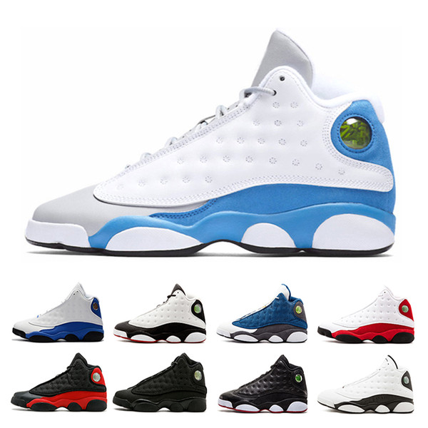 13 Men Sneakers Bred Chicago Flints Men Outdoor Basketball Shoes 13s DMP Grey Toe History Of Flight All Star Male Sneakers XIII