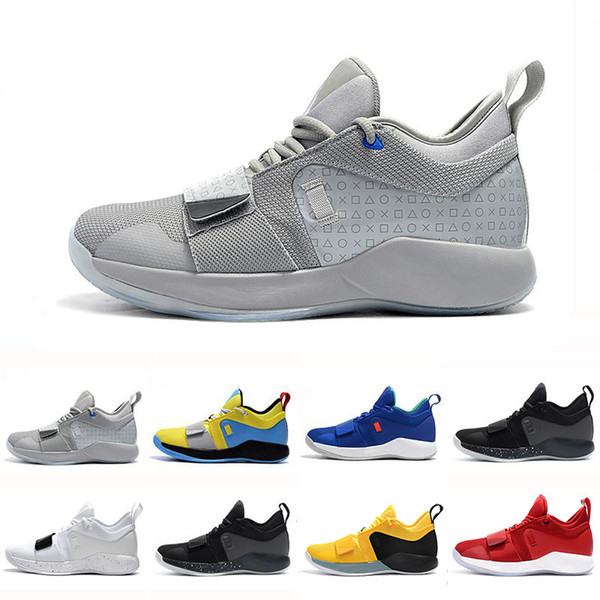 High Quality PG 2.5 University Red Opti Yellow Men Basketball Shoes Racer blue White Black Wolf Grey Mens Paul George sports sneakers