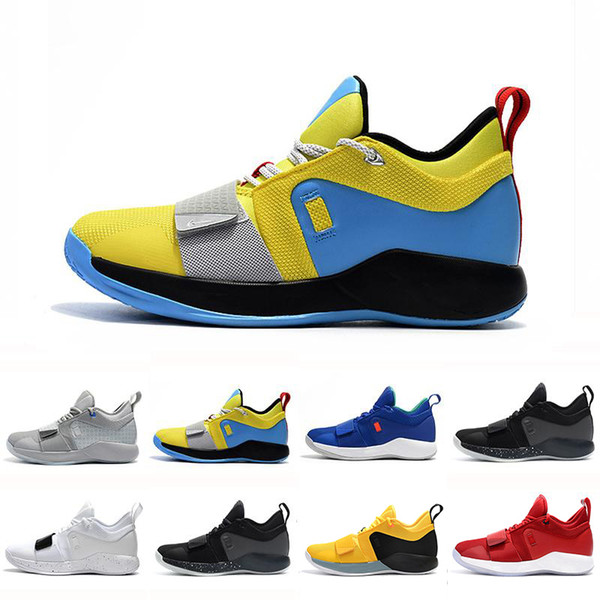 2019 PG 2.5 University Red Opti Yellow Men Basketball Shoe Racer blue White Black Wolf Grey Mens Paul George sports Shoes