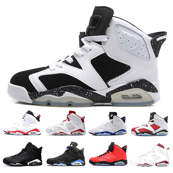 2019 Bred Men 6 6s Basketball Shoes Tinker UNC Black Cat White Infrared Red Carmine Toro Male Designer Trainer High Quality Sneaker