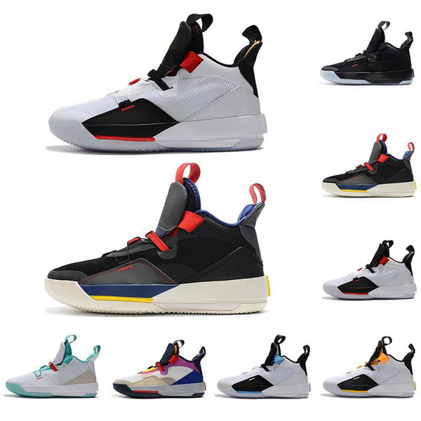 2019 Men Basketball Shoes XXXIII PF 33 Future of Flight high quality 33 Tech Pack 33s Grey Sail Black Dark Smoke sneakers