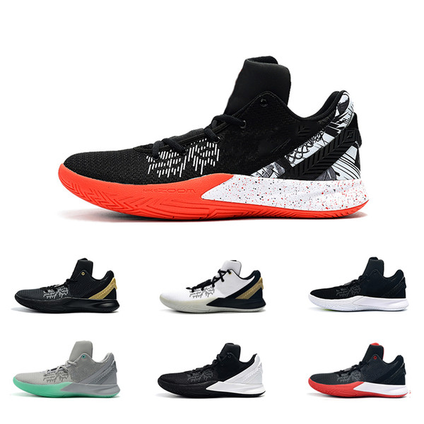 kyrie flytrap 2 Men basketball shoes low 5s Black white Red youth kids kyries irving ii sneakers tennis size 7 12