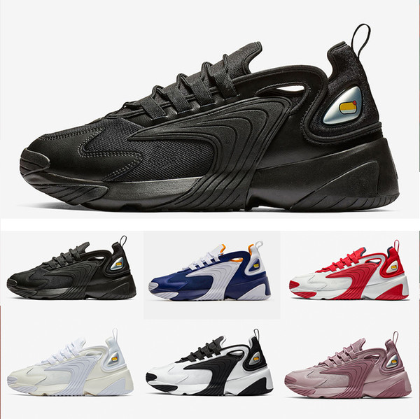 M2k Tekno Zoom 2K 2000 Men Lifestyle Sports Dad Shoes Black White Blue Orange Women Fashion sport trainer running Designer shoe
