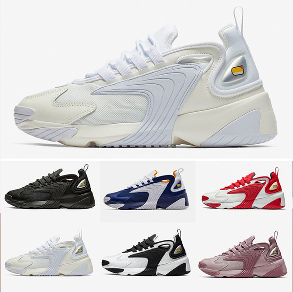 Men Zoom 2K Lifestyle Running Shoes White Black Blue ZM 2000 90s style Trainer Designer Outdoor Sneakers M2K Comfortable Sneakers 36-45