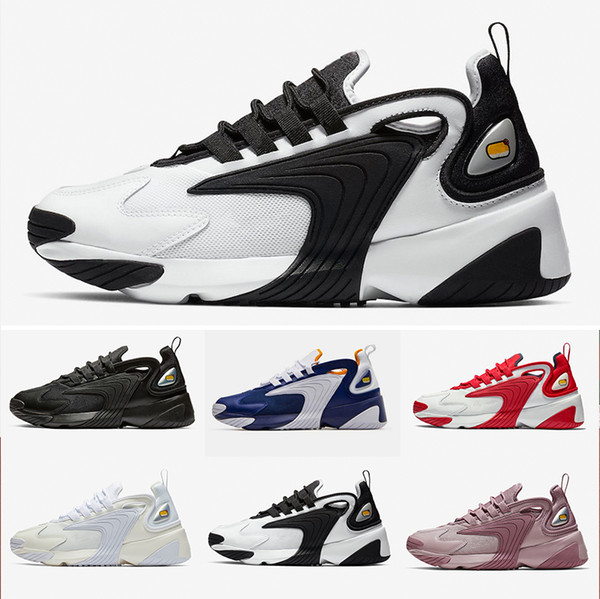 2019 M2k Tekno Zoom 2K 2000 Mens Lifestyle Outdoor running Shoes Black White Blue Orange Women Fashion sport Casual trainer Designer shoe