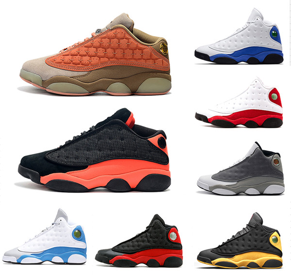 New 13s top Quality Mens Athletic Shoes Bred Black Cat He Got Game Chris Paul Away 2019 XIII Mens Athletics Sneakers 40-47