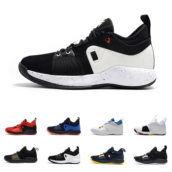 High quality Paul George 2 PG II Basketball Shoes for Cheap top PG2 2S Starry Blue Sports Shoes Training Sneakers Size 40-45