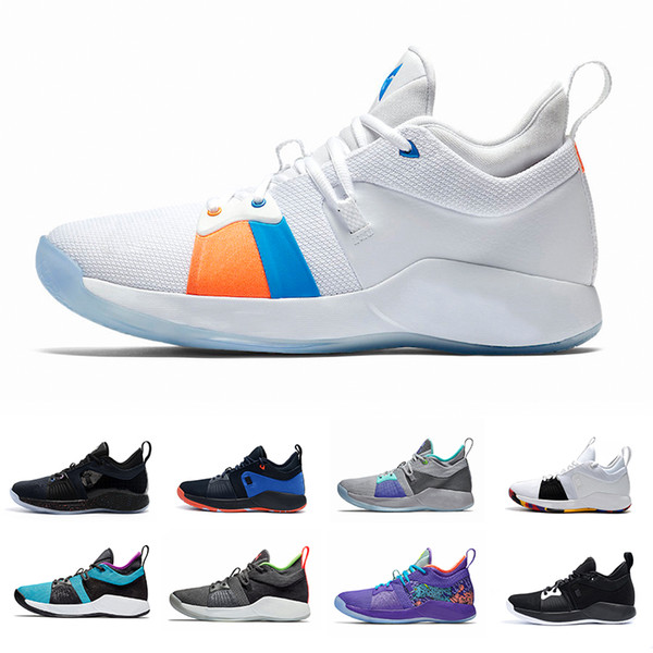 2019 New Arrival Paul George 2 Basketball Shoes for Hig quality PG2 PS4 Playstation Black BLue Red White PG 2s Sports Sneakers Size 40-45