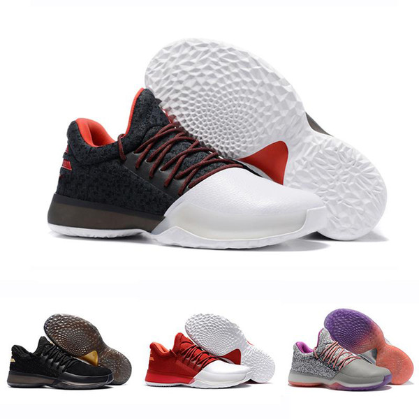 Cheap James Harden Vol.1 Black History Month White Orange Gold Mens Basketball Shoes Harden 1 Low trainer sports Sneakers 40-46