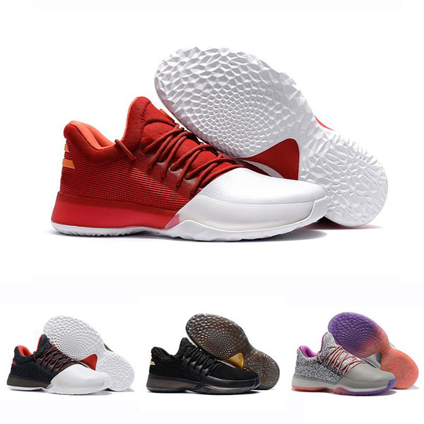 High Quality James Harden Vol.1 Black History Month White Orange Gold Mens Basketball Shoes Harden 1 Low trainer sports Sneakers 40-46