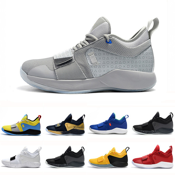 top quality PG 2.5 University Red Opti Yellow Men Athletic Shoes Racer blue White Black Wolf Grey Mens Paul George sports sneakers