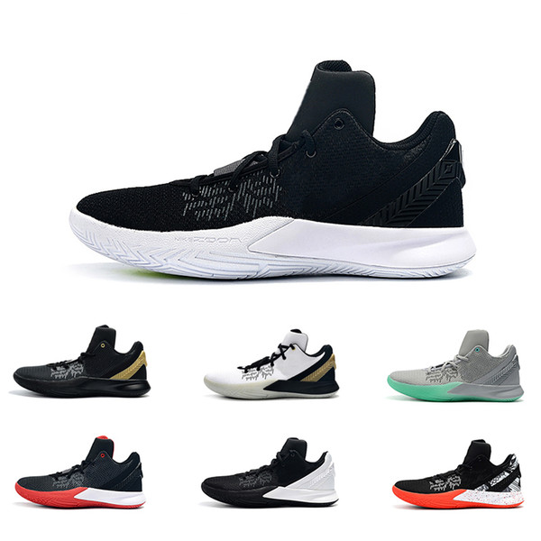 Men kyrie flytrap 2 basketball shoes low 5s Black white Gold Team Red Yellow youth kids kyries irving sneakers tennis with box size 7 12