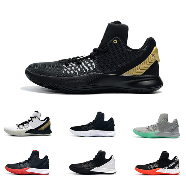 Men kyrie flytrap 2 basketball shoes low Black white Gold Team Red Yellow youth kids kyries irving ii sneakers tennis size 7 12