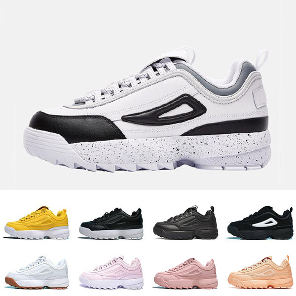 Brand Disruptors II casual shoes for Couple Triples White Gum Silver white black grey fashion Outdoor sports sneaker off mens shoes