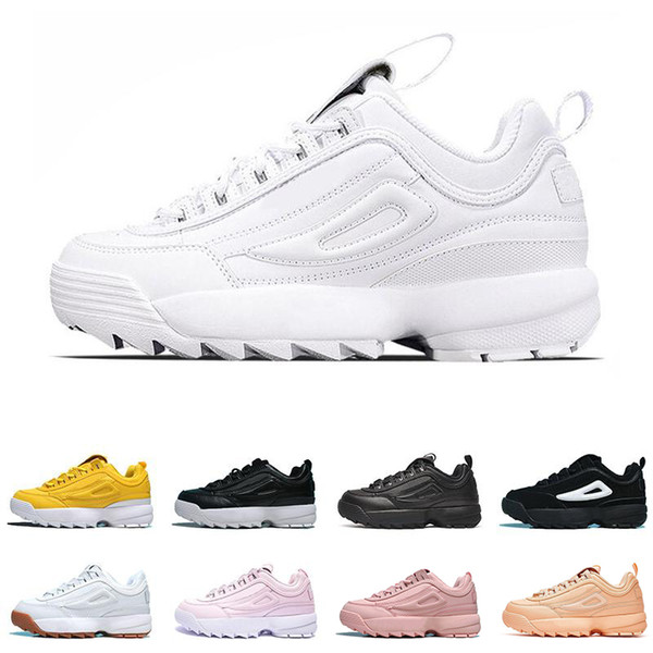 New Brand Disruptors II casual shoes for men women Triples White Gum Silver white black grey fashion Outdoor sports sneaker off mens shoes