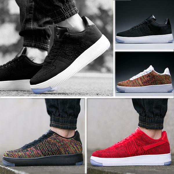 2019 new Top Forces One 1 Classical Low White black Wheat men women Sports sneakers Running Shoes Forceing skate Sneakers Shoes size 36-45