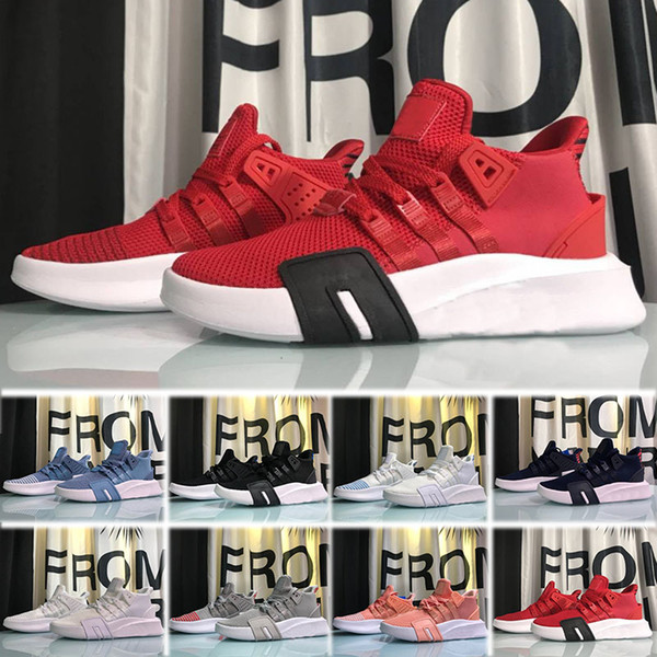 Top Quality 2018 EQT Support Mens ShOes Black white blue GS Primeknit grey Core Sneakers Sports Shoe casual shoes Eur 36-45