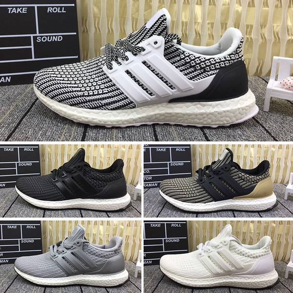 2019T 2019 Ultra 3.0 4.0 Men Women Running Shoes Triple Black Non Dye Cloud White Top Quality Sport Shoes Designer Sneakers 36-45