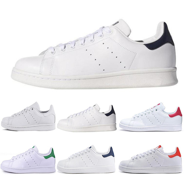 2019 Designer Stan Smith Luxury Shoes Fashion Smith Mens Womens Green Black Red Bule Casual Leather Sports Sneakers Shoes Size 36-45