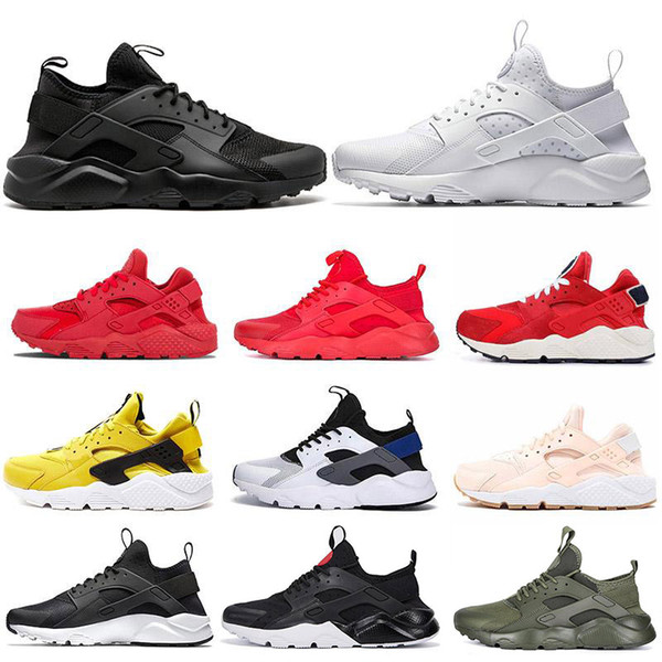 2019 Ultra Huarache 4.0 1.0 Running Shoes Triple s White Black Classical red Pink Men Women Huaraches Outdoor Trainer Designer Sneakers