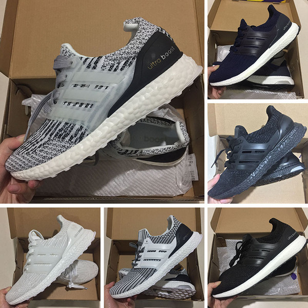 New Arrival Ultra 3.0 4.0 Running Shoes men women Triple Black white CNY Oreo blue 3.0 Primeknit sports sneakers