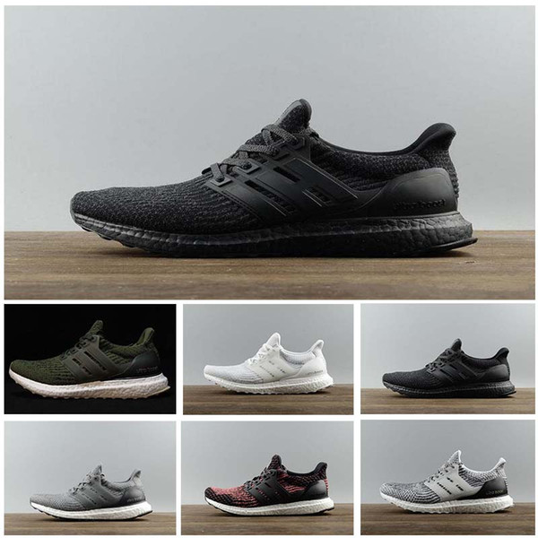 2019 High Quality 3.0 4.0 Running Shoes Men Women Ultra 3.0 III Primeknit Runs White Black Sports Sneaker 36-47