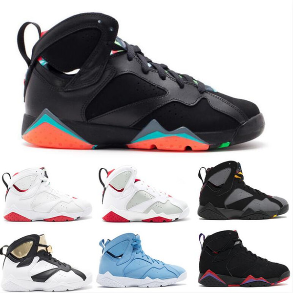 Classic 7s Men Women Basketball Shoes Pure Money Hare Bunny Raptor French Blue Bordeaux Hot Lava Verde Black Red White Blue Sneakers