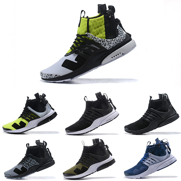 2019T 2019 New Top N K Acronym x Presto Mid Epic React Breath Sport Size 5.5-11 Mens Running Shoes Womens Athletic Designer Sneakers