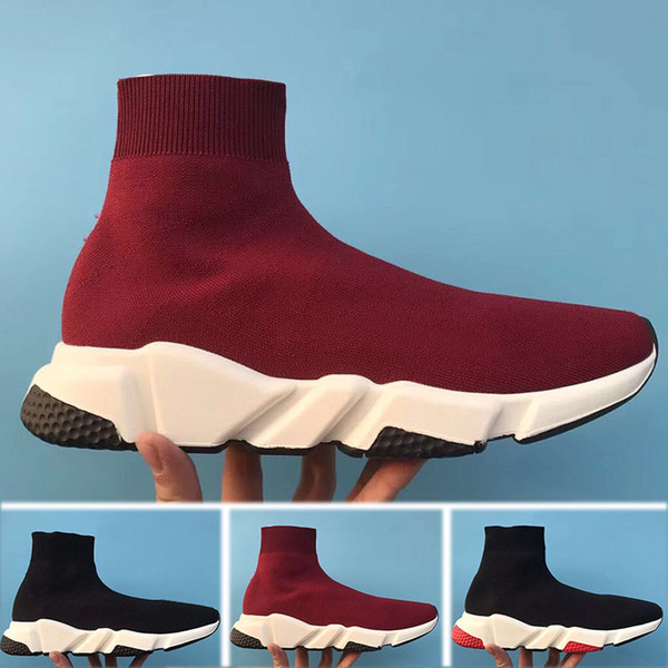 New Paris Speed Runner Knit Sock Shoe Original Luxury Trainer Runner Sneakers Race Mens Women Sports Shoe Without Box
