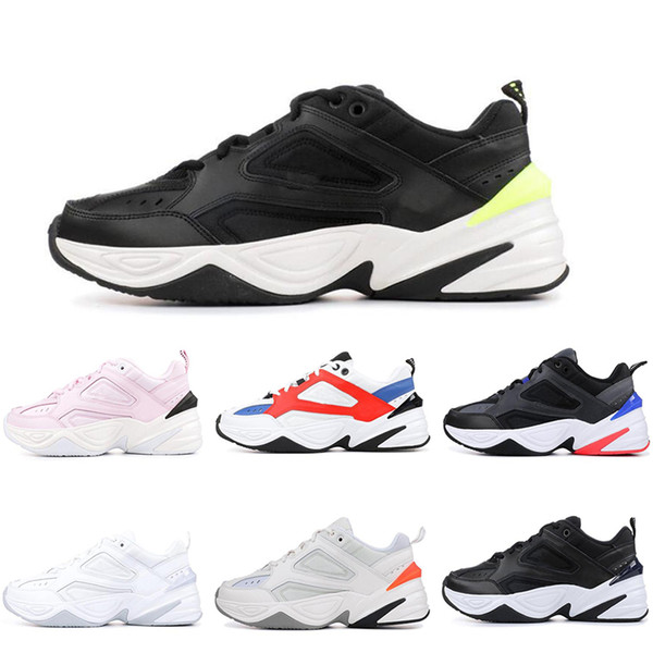 2019 New Zoom M2K Sail White-Black Navy Orange Mens Outdoor Sports Shoes 90s basketball style M2k Tekno model Fashion Men Designer Sneakers