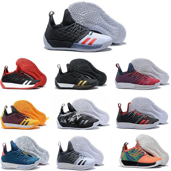 2019 New Vol.2 Multicolor Black White Gold Mens Casual Shoes Cheap harden 2 2s Lightweight Sport Sneakers Size 40-46