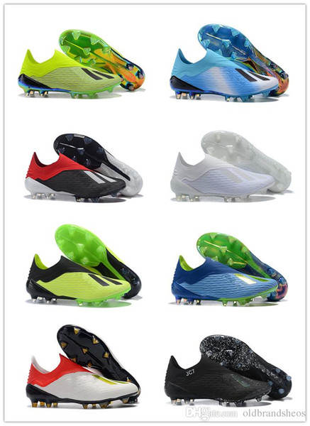 Hot New X 18.1 18+ FG Mens Soccer Football Shoes Salah Jesus 18+x SKELETALWEAVE Soccer Boots Soccer Cleats Size US6.5-11