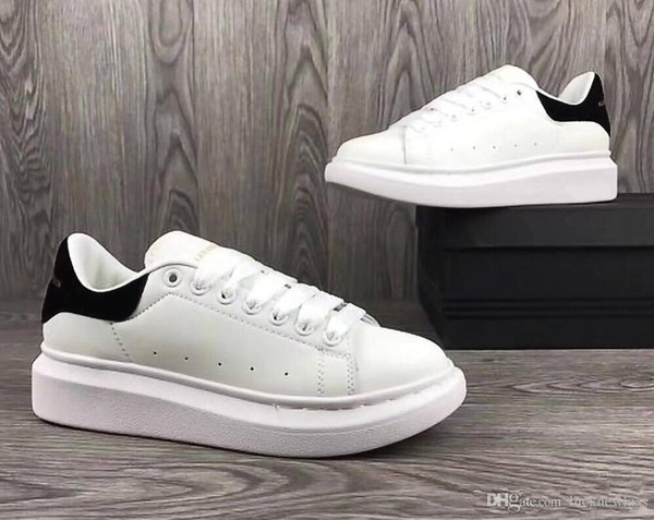 35-44 Cheap Queen New Brand Fashion Luxury Designer Women Shoes Alexander White Casual shoes red womens Low Cut Leather Flat Sports sneakers