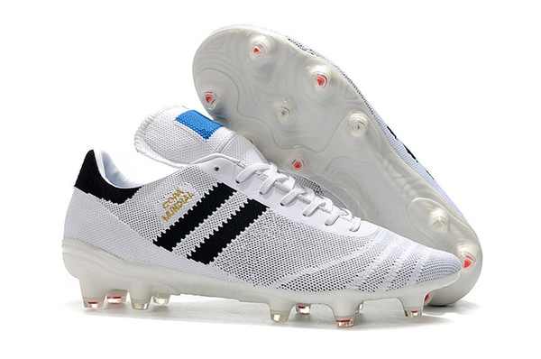 Mens Copa Mundial Primeknit FG Black White Botines Futbol Soccer Shoes 70Y FG Soccer Cleats 2019 World Cup Football Boots Size 39-45