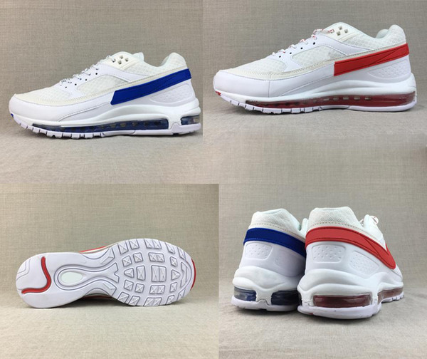 2018 New Max97/BW x Skepta Running Shoes For Men & Women, Top Quality Cushion 97 97s AO2113-100 Athletic Sport Sneakers Eur 36-45