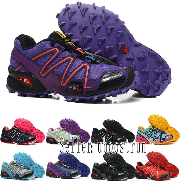 NEW Solomon women Shoes zapatos hombre Speed Cross 3 CS III Sport Sneakers white Women Speed cross Solomon running Shoes 36-40