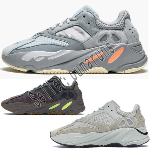 2019 Wave Runner 700 V2 Mens Running Shoes Static Mauve EE9614 Solid Grey B75571 Fashion Sports Women Sports Sneakers Shoes With Box 36-46